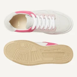 Basket Court Wit Roze Sneakers Voor Dames
