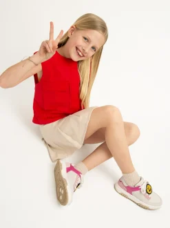 Basket Court JR Roze Sneakers Voor Kids