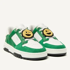Basket Court JR Wit Groene Sneakers Voor Kids