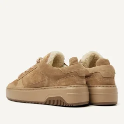 Basket Teddy Bruine Sneakers Voor Dames