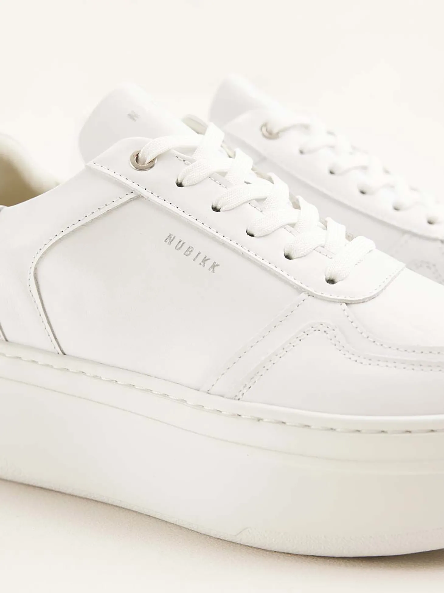 Bayou Platform Witte Sneakers Voor Dames