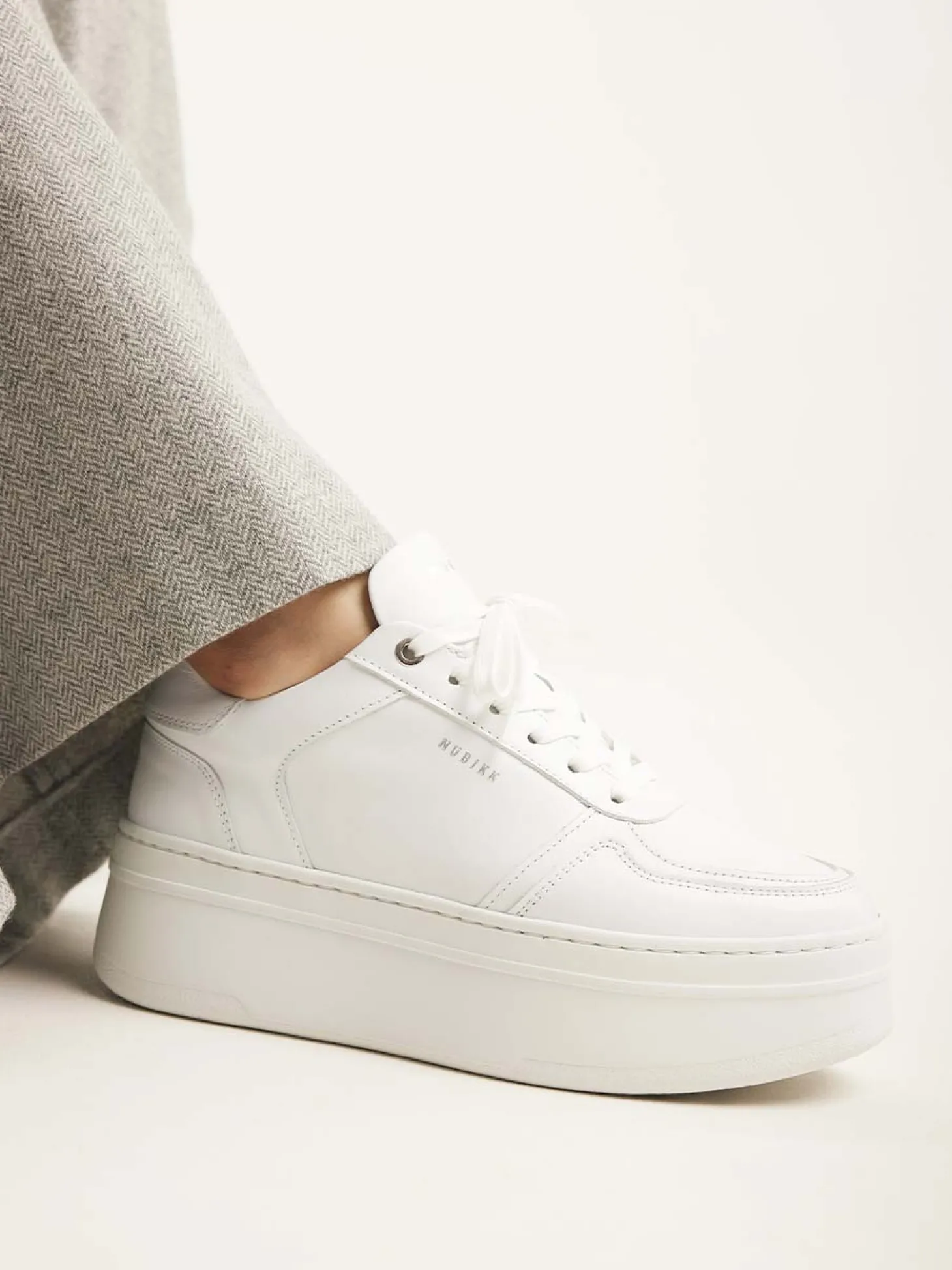 Bayou Platform Witte Sneakers Voor Dames