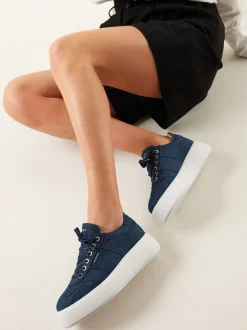 Elise Wing Denim Sneakers Voor Dames