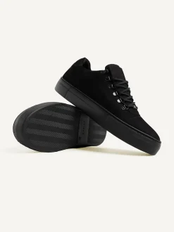 Jagger Classic Nubuck Zwarte Raven Sneakers Voor Heren