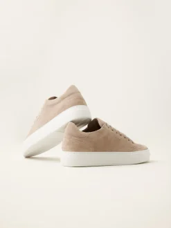 Jagger Tora Beige Suède Sneakers Voor Heren