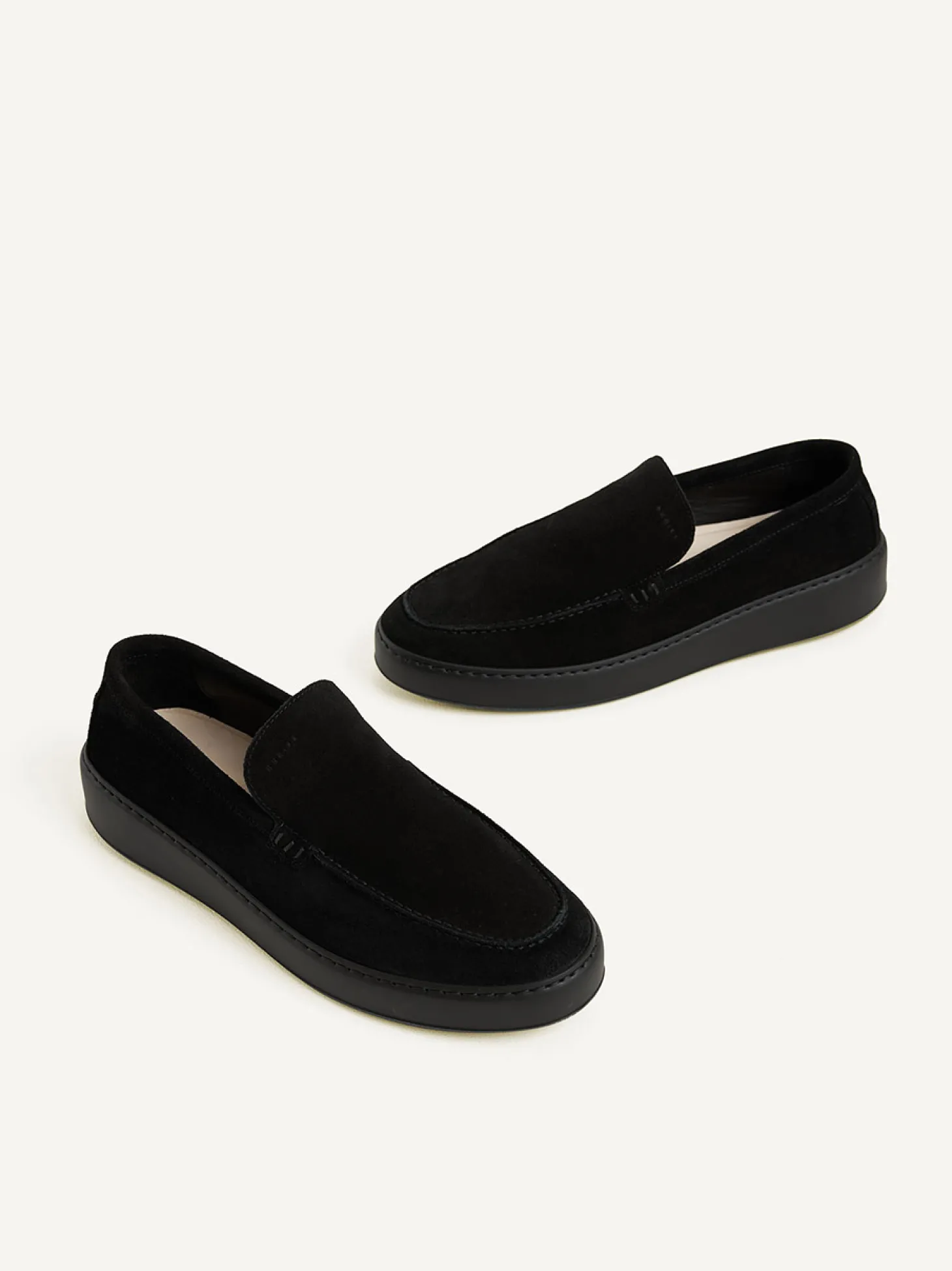 Jiro Mio Zwarte Raven Loafers Voor Heren