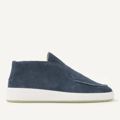 Jiro Sua Denim Suede Loafers For Women