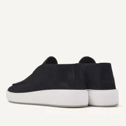 Jiro Suo Blauwe Mid Loafers Voor Heren
