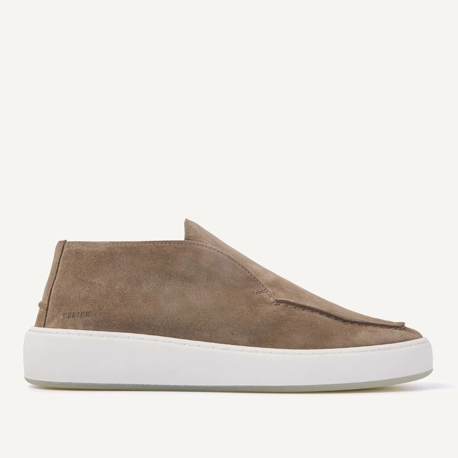 Jiro Suo Taupe Mid Loafers Voor Heren