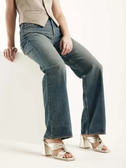 Lana Twist Gouden Sandalen Voor Dames