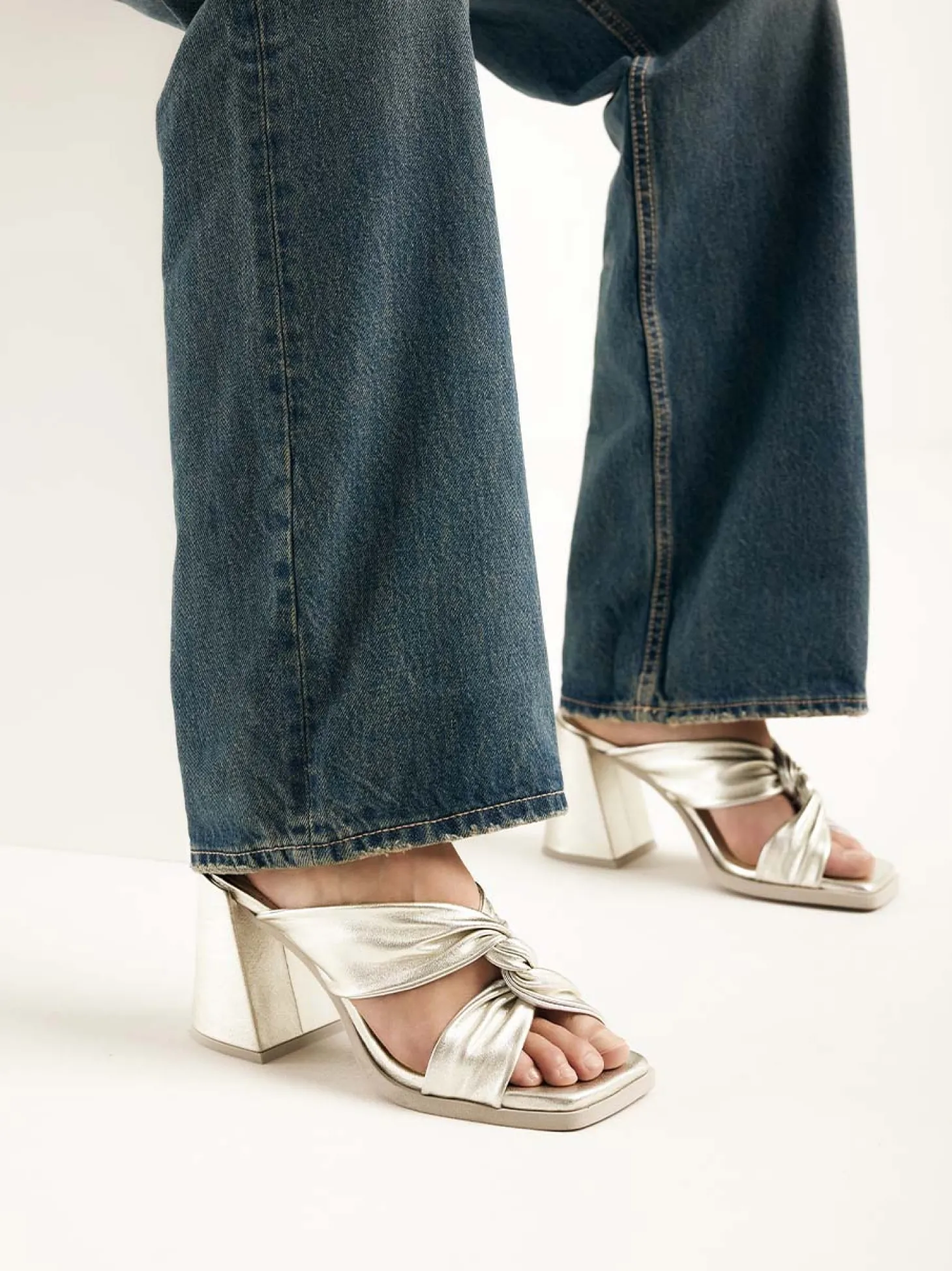 Lana Twist Gouden Sandalen Voor Dames