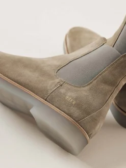 Logan Chelsea Taupe Boots Voor Heren