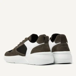 Roque Road Wave Bruine Combi Sneakers Voor Heren