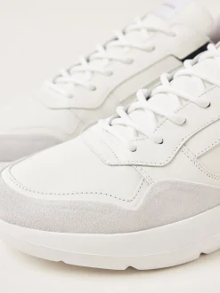 Roque Road Wave Navy Witte Sneakers Voor Heren