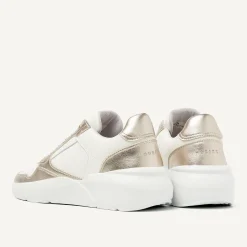 Roque Road Wave Wit Gouden Sneakers Voor Dames