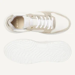 Roque Road Wave Wit Gouden Sneakers Voor Dames