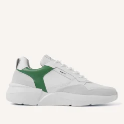Roque Road Wave Wit Groene Sneakers Voor Heren