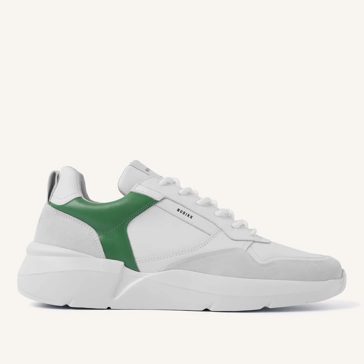Roque Road Wave Wit Groene Sneakers Voor Heren