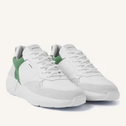 Roque Road Wave Wit Groene Sneakers Voor Heren