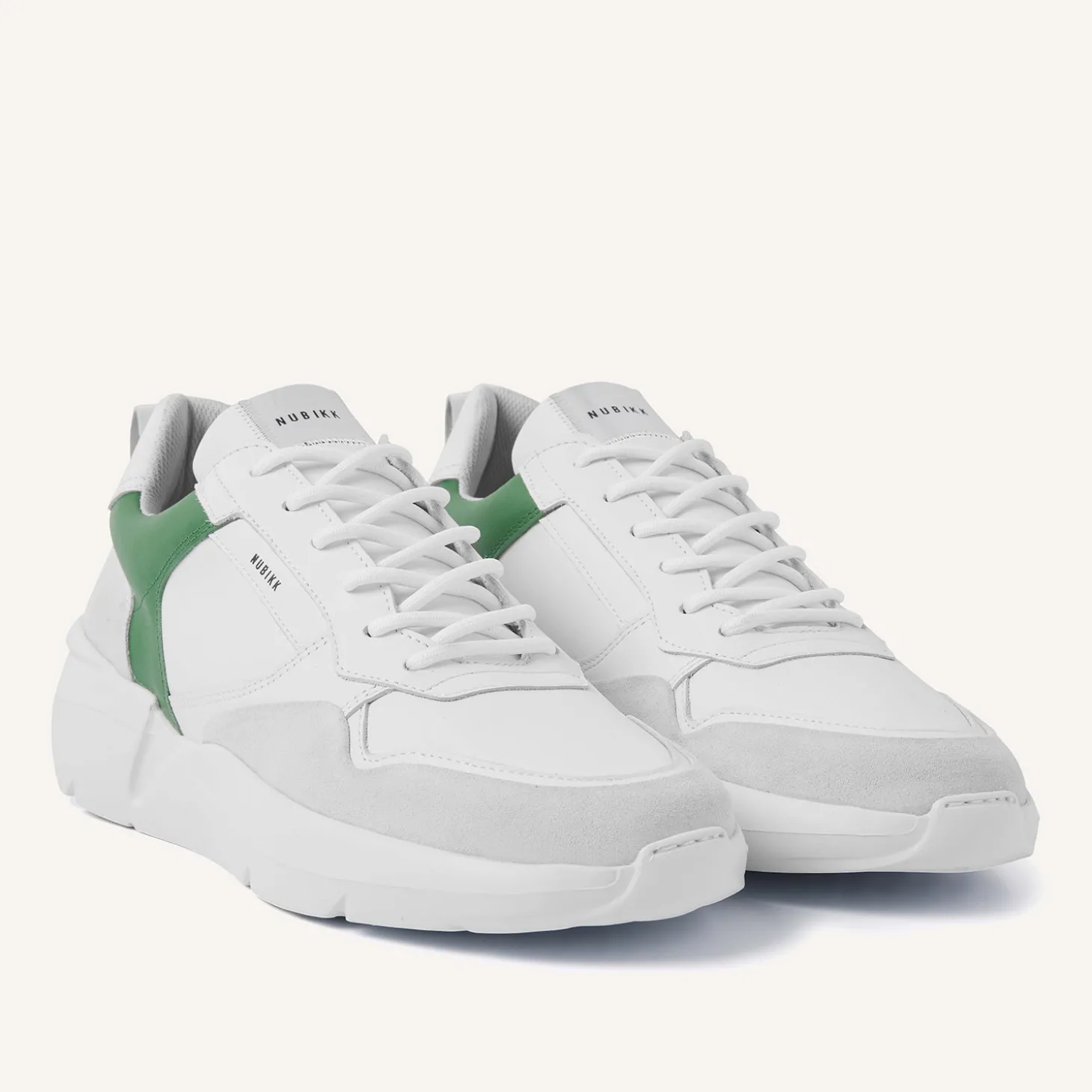 Roque Road Wave Wit Groene Sneakers Voor Heren