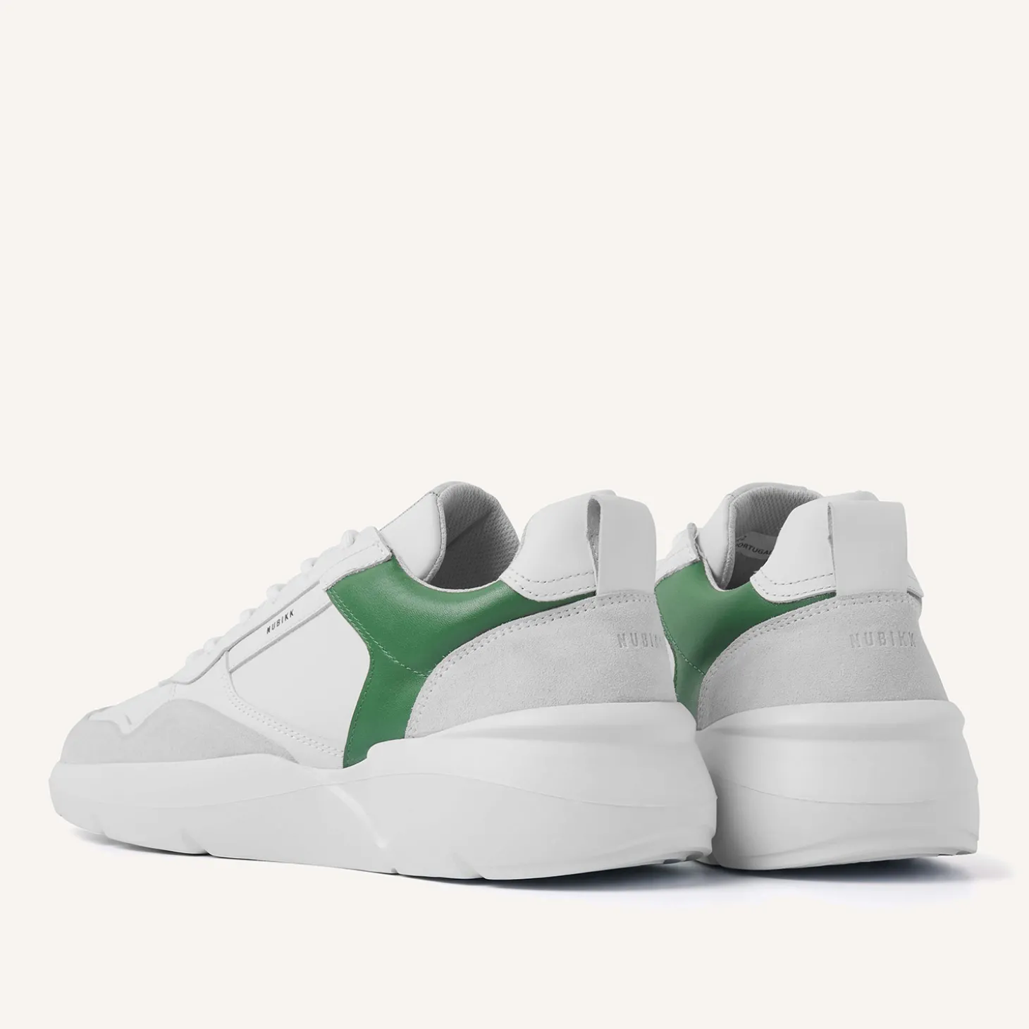 Roque Road Wave Wit Groene Sneakers Voor Heren