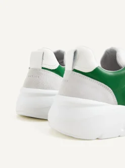 Roque Road Wave Wit Groene Sneakers Voor Heren