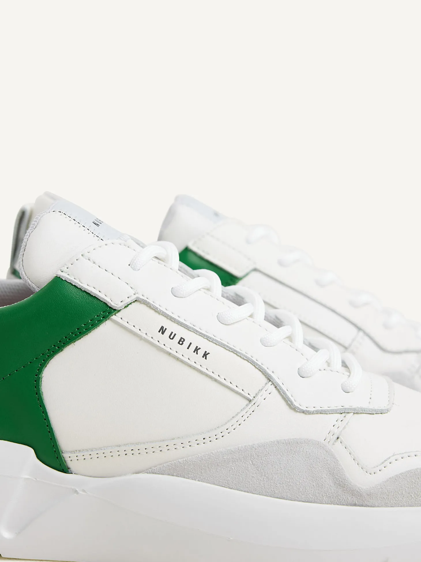 Roque Road Wave Wit Groene Sneakers Voor Heren