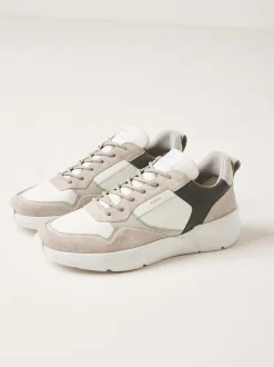Roque Road Wave Witte Combi Sneakers Voor Heren