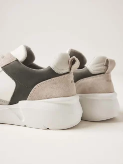 Roque Road Wave Witte Combi Sneakers Voor Heren