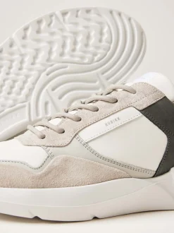 Roque Road Wave Witte Combi Sneakers Voor Heren