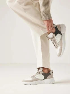 Roque Road Wave Witte Combi Sneakers Voor Heren