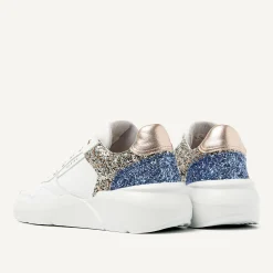 Roque Road Wave Witte Glitter Sneakers Voor Dames