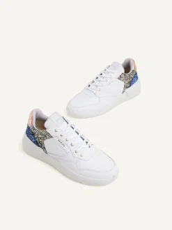 Roque Road Wave Witte Glitter Sneakers Voor Dames