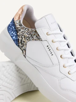 Roque Road Wave Witte Glitter Sneakers Voor Dames