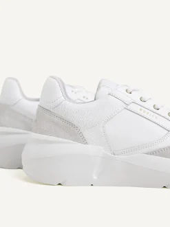 Roque Road Wave Witte Snakeprint Sneakers Voor Dames
