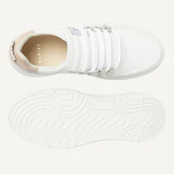 Roque Roman Wit Beige Sneakers Voor Dames