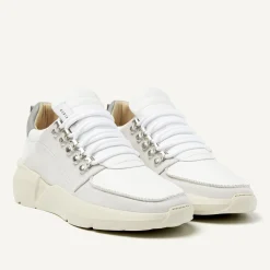 Roque Roman Witte Combi Sneakers Voor Heren