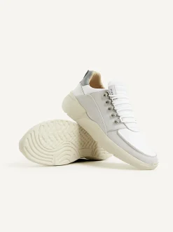 Roque Roman Witte Combi Sneakers Voor Heren