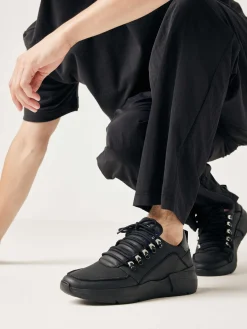 Roque Roman Zwarte Raven Sneakers Voor Heren