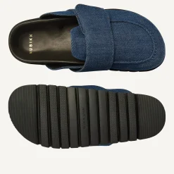 Teddy Montana Denim Slippers Voor Dames
