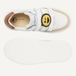 Vince Straps K Wit Bruine Sneakers Voor Kids